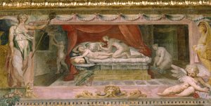Frise i taket i rommet til Amor og Psyke, ca. 1530